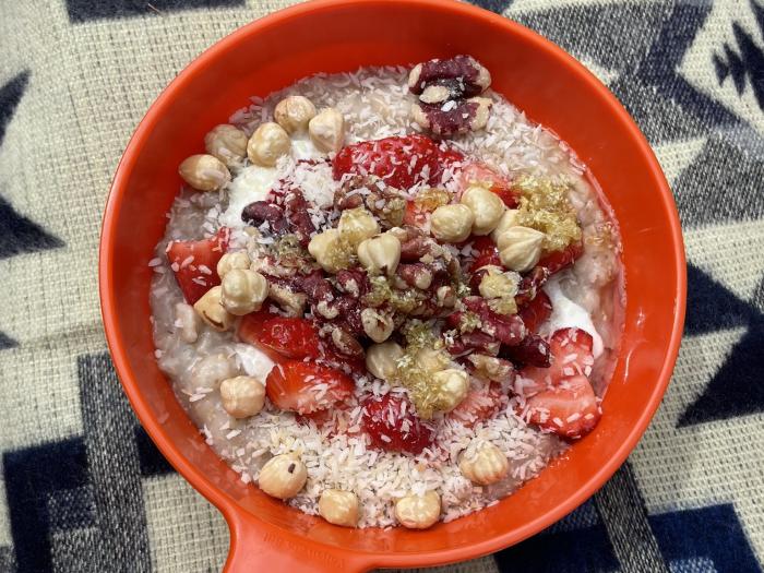 Grød med topping